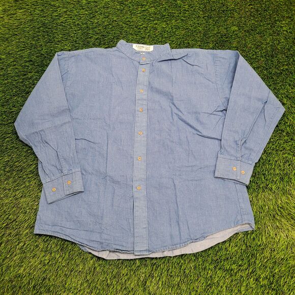 Vintage 80s Button Shirt Medium 23x28 Baggy USA - Picture 1 of 11